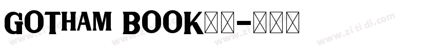 G0Tham B00K字体字体转换 G0Tham B00K字体字体转换